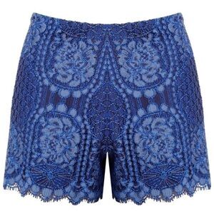 ALEXIS Gigi Shorts Passionate Blue Crochet Knit Size 24 / XS
